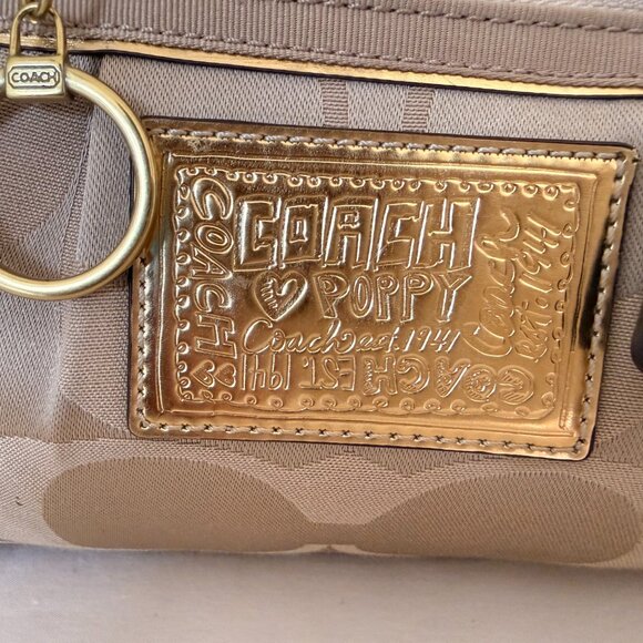 Authentic Coach Signature Handbag – Beige/Brown, 12" x 6" x 6" - Picture 3 of 15